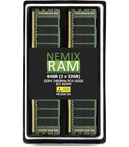 Amazon.co.jp: 64GB DDR4-3200 PC4-25600 2Rx4 RDIMM ECC Registered